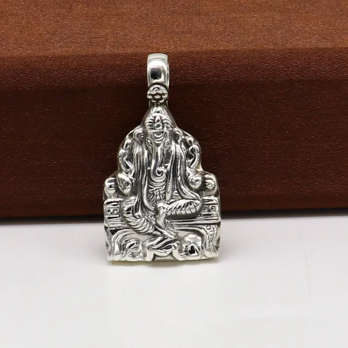TRIBAL ORNAMENTS Necklaces 925 fine pure silver Idol god Ganesha pendant unique stylish customized pendant best gifting fancy oxidized pendant necklace ssp405