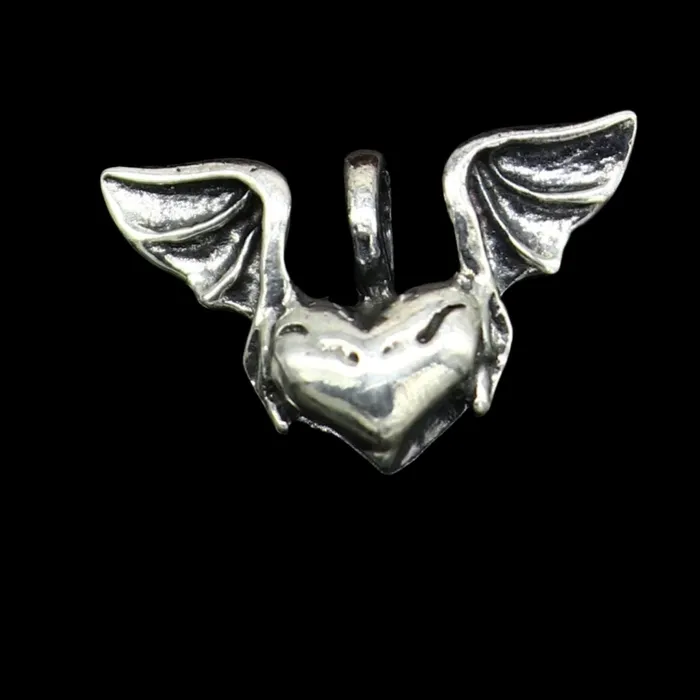 TRIBAL ORNAMENTS Necklaces 925 solid sterling silver handmade amazing heart with feather design customized pendant stylish locket unisex gifting jewelry ssp1660