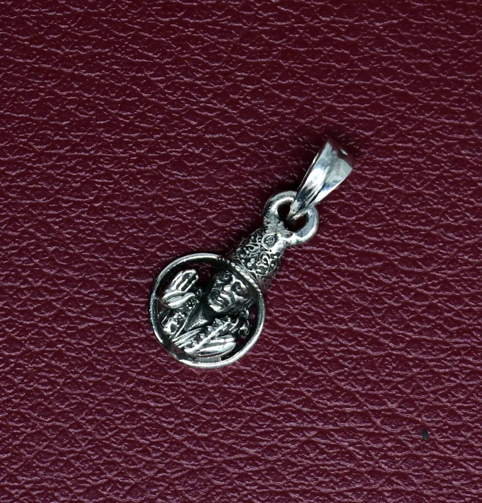 TRIBAL ORNAMENTS Necklaces 925 sterling silver handmade Indian idol Sai Baba pendant amazing stylish unisex pendant locket personalized jewelry tribal jewelry ssp478