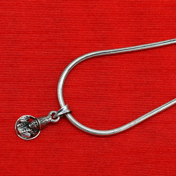 TRIBAL ORNAMENTS Necklaces 925 sterling silver handmade Indian idol Sai Baba pendant amazing stylish unisex pendant locket personalized jewelry tribal jewelry ssp478