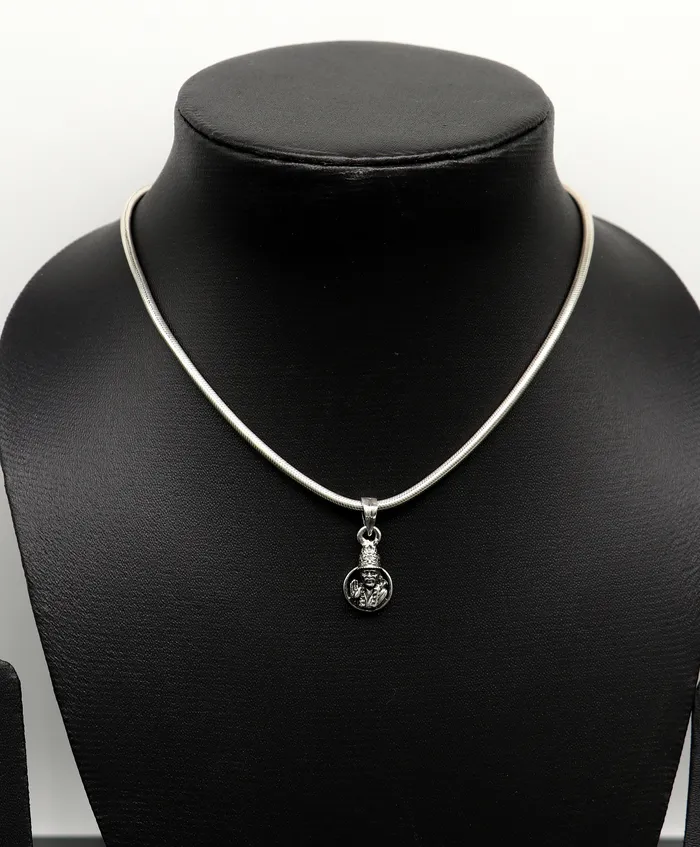 TRIBAL ORNAMENTS Necklaces 925 sterling silver handmade Indian idol Sai Baba pendant amazing stylish unisex pendant locket personalized jewelry tribal jewelry ssp478
