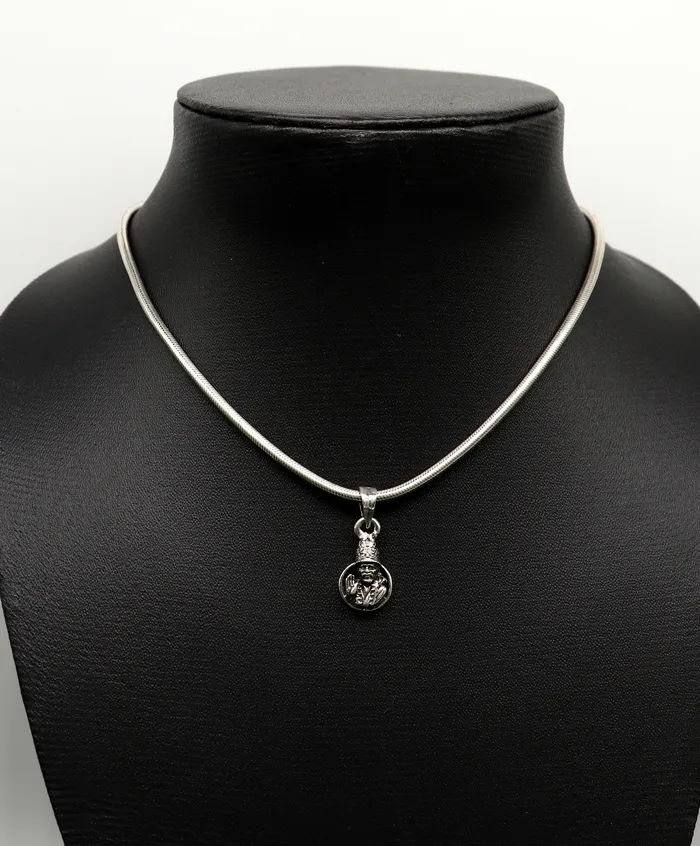 TRIBAL ORNAMENTS Necklaces 925 sterling silver handmade Indian idol Sai Baba pendant amazing stylish unisex pendant locket personalized jewelry tribal jewelry ssp478