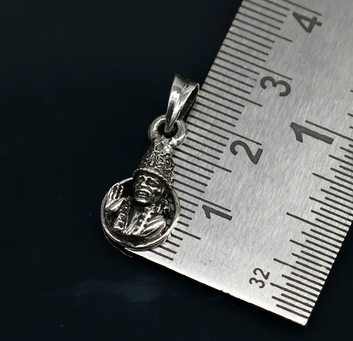 TRIBAL ORNAMENTS Necklaces 925 sterling silver handmade Indian idol Sai Baba pendant amazing stylish unisex pendant locket personalized jewelry tribal jewelry ssp478