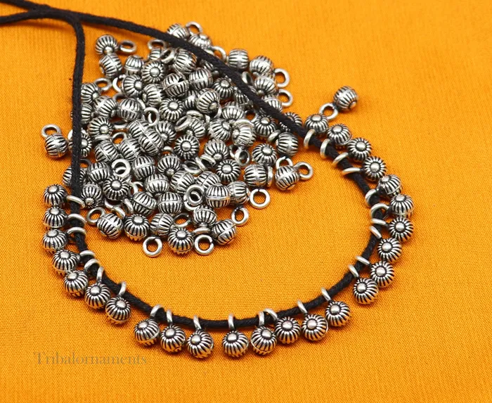 TRIBAL ORNAMENTS Necklaces Lot 20 pieces jingling bells vintage style fabulous 925 sterling silver beads or hanging drops for custom jewelry making lose beads bd13 TRIBAL ORNAMENTS Necklaces Lot 20 pieces jingling bells vintage style fabulous 925 sterling silver beads or hanging drops for custom jewelry making lose beads bd13