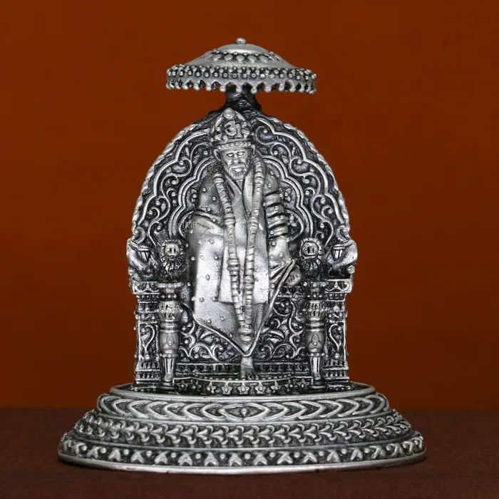 TRIBAL ORNAMENTS Rings 925 sterling silver handmade Divine Hindu idol deity SIRDI Sai Baba statue divine Statue Sculpture figurine puja article gifting art702