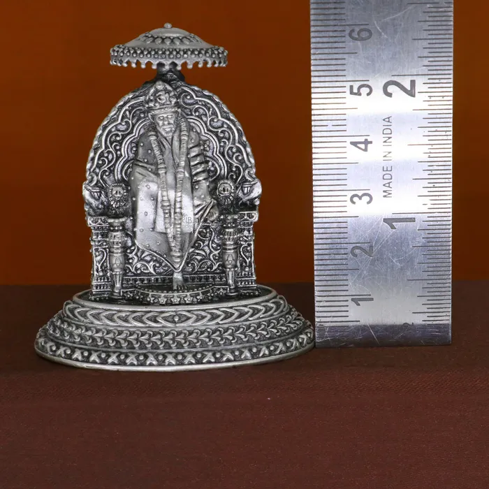 TRIBAL ORNAMENTS Rings 925 sterling silver handmade Divine Hindu idol deity SIRDI Sai Baba statue divine Statue Sculpture figurine puja article gifting art702