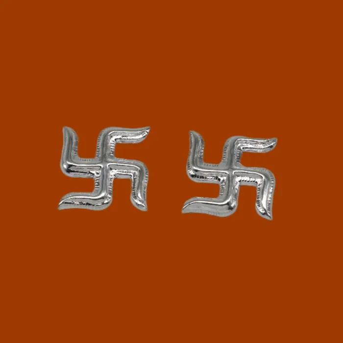 TRIBAL ORNAMENTS Rings 925 sterling silver swastika diwali pooja set su1325