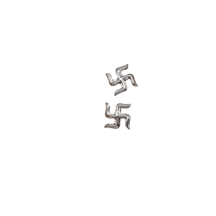 TRIBAL ORNAMENTS Rings 925 sterling silver swastika diwali pooja set su1325