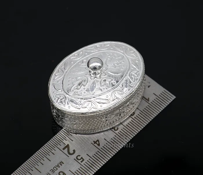 TRIBAL ORNAMENTS Rings 925 sterling silver trinket box kajal boxcasket box bridal polygon shape sindur box collection container box eyeliner box gifting stb400 TRIBAL ORNAMENTS Rings 925 sterling silver trinket box kajal boxcasket box bridal polygon shape sindur box collection container box eyeliner box gifting stb400