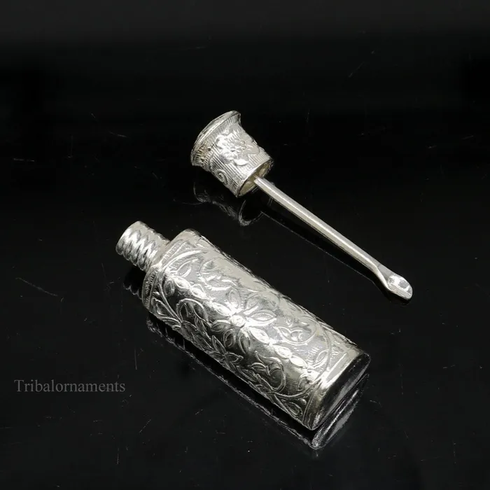 TRIBAL ORNAMENTS Rings 925 sterling silver trinket box sindoor box casket box bridal Vermilion gifts jewelry box collection container box jewelry box art stb82