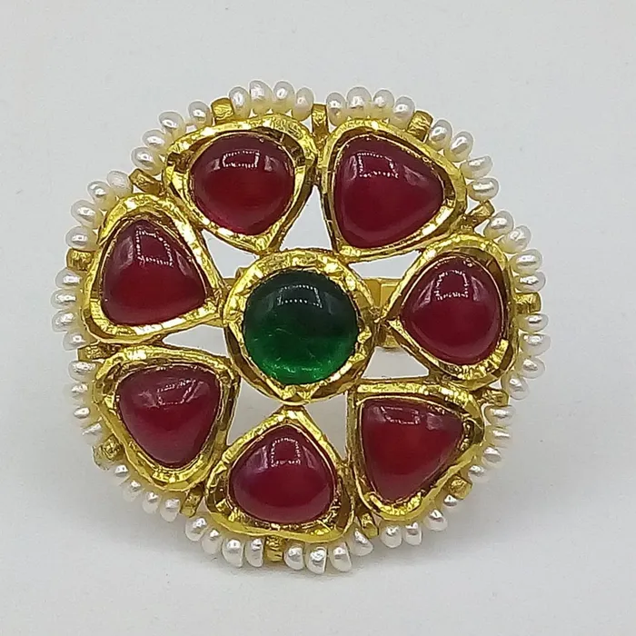 TRIBAL ORNAMENTS Rings Vintage antique 22k yellow gold handmade kundan jadau ring with fabulous color stone indian wedding jewelry TRIBAL ORNAMENTS Rings Vintage antique 22k yellow gold handmade kundan jadau ring with fabulous color stone indian wedding jewelry
