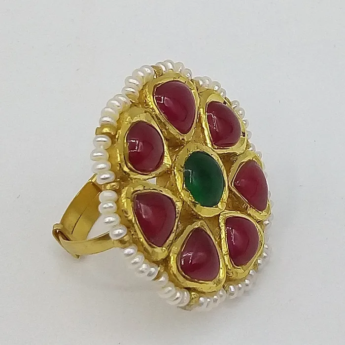 TRIBAL ORNAMENTS Rings Vintage antique 22k yellow gold handmade kundan jadau ring with fabulous color stone indian wedding jewelry TRIBAL ORNAMENTS Rings Vintage antique 22k yellow gold handmade kundan jadau ring with fabulous color stone indian wedding jewelry