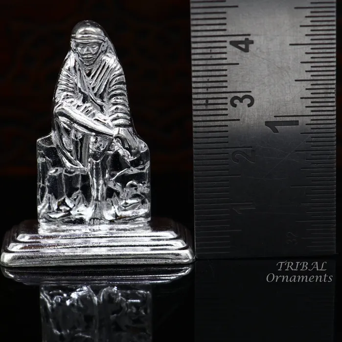 TRIBAL ORNAMENTS Solid sterling silver handmade Divine Hindu idol deity Sai Baba statue murti divine Statue Sculpture figurine puja article gifting ART553 Rings