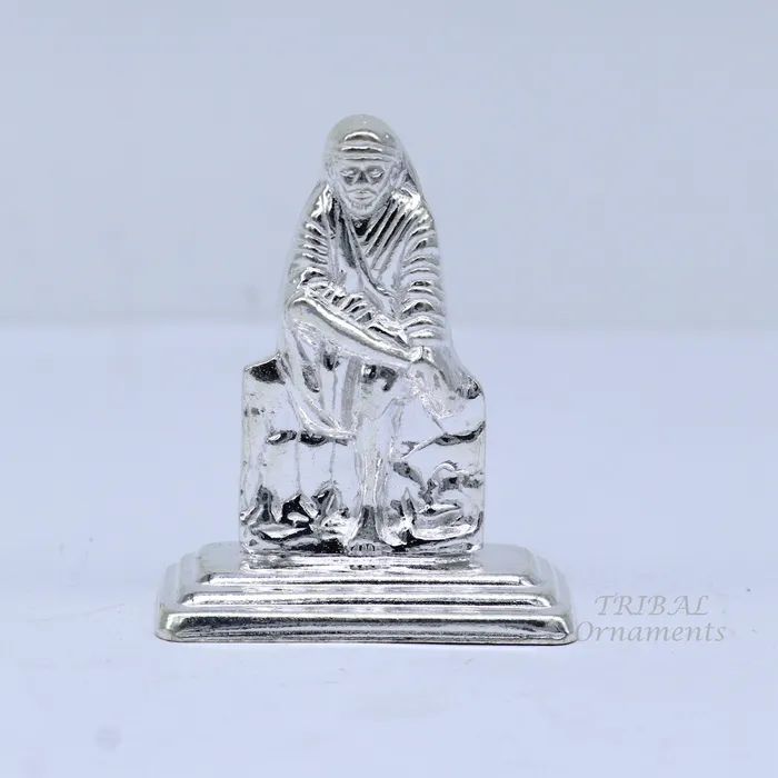 TRIBAL ORNAMENTS Solid sterling silver handmade Divine Hindu idol deity Sai Baba statue murti divine Statue Sculpture figurine puja article gifting ART553 Rings