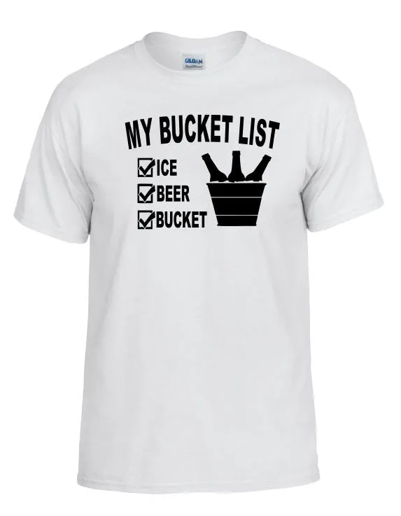 TS50 My Bucket List White TShirt Sand Dollar Sales Rings