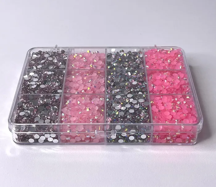 Twisted Moon Jewelry Earrings Wholesale Rhinestone Kit Pink Diamond