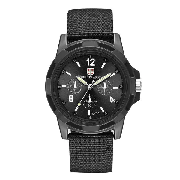 W261 Black Band Tactical Quartz Watch 01 Rings