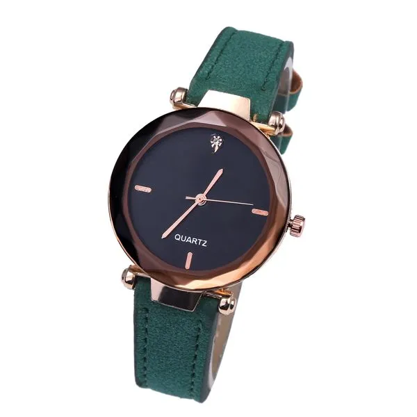 W266 Green Band Gemstone Collection Quartz Watch 01 Rings