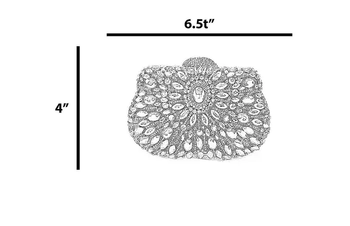 Walkeaze Earrings Women Bridal Clutch 14137B Walkeaze Earrings Women Bridal Clutch 14137B