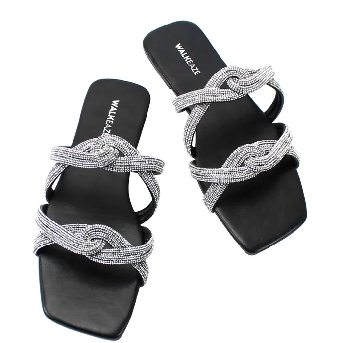 Walkeaze Earrings Women Formal Slippers 39960S