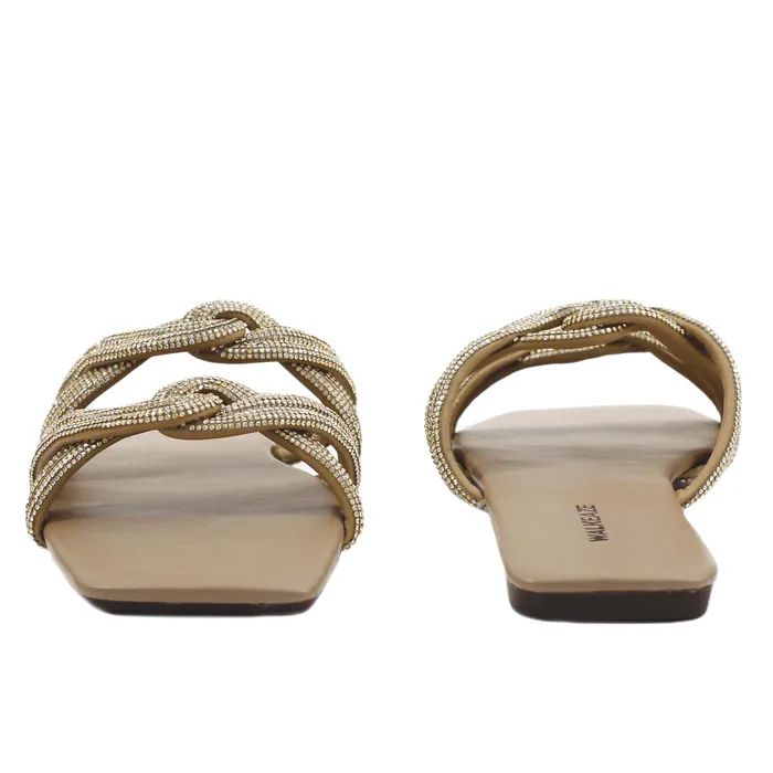 Walkeaze Earrings Women Formal Slippers 39960S