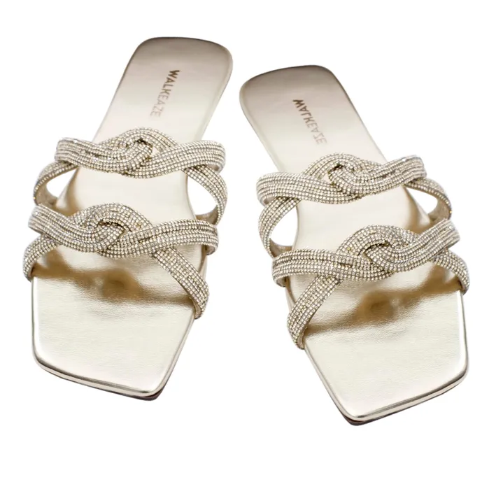Walkeaze Earrings Women Formal Slippers 39960S