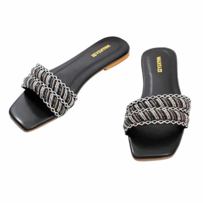 Walkeaze Earrings Women Formal Slippers 40147S