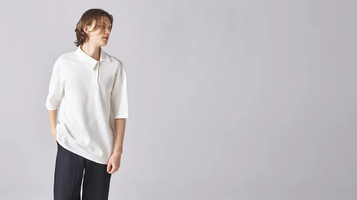 White Boardslide Polo Shirt ADEAM Rings White Boardslide Polo Shirt ADEAM Rings