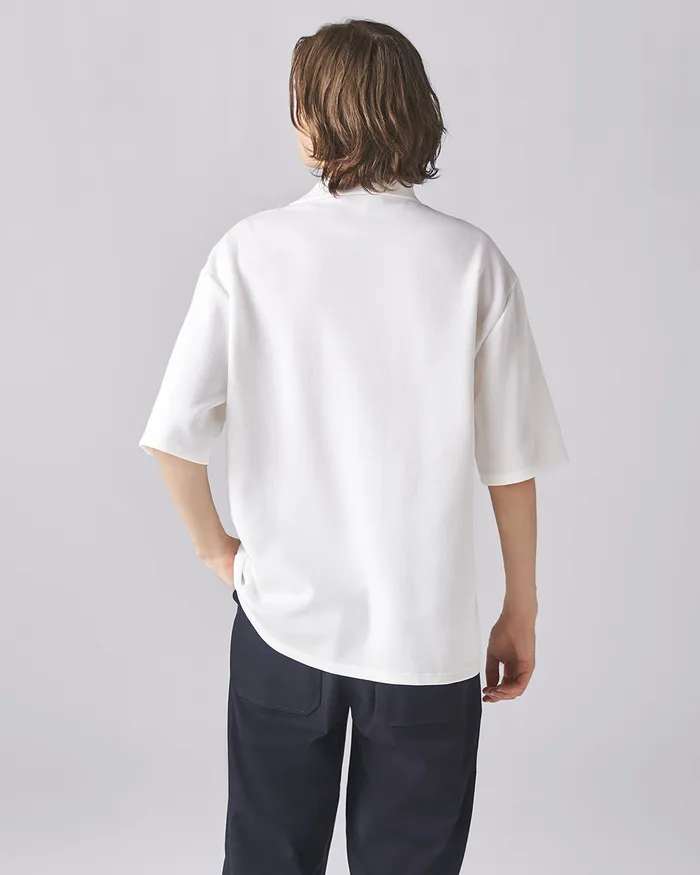White Boardslide Polo Shirt ADEAM Rings White Boardslide Polo Shirt ADEAM Rings