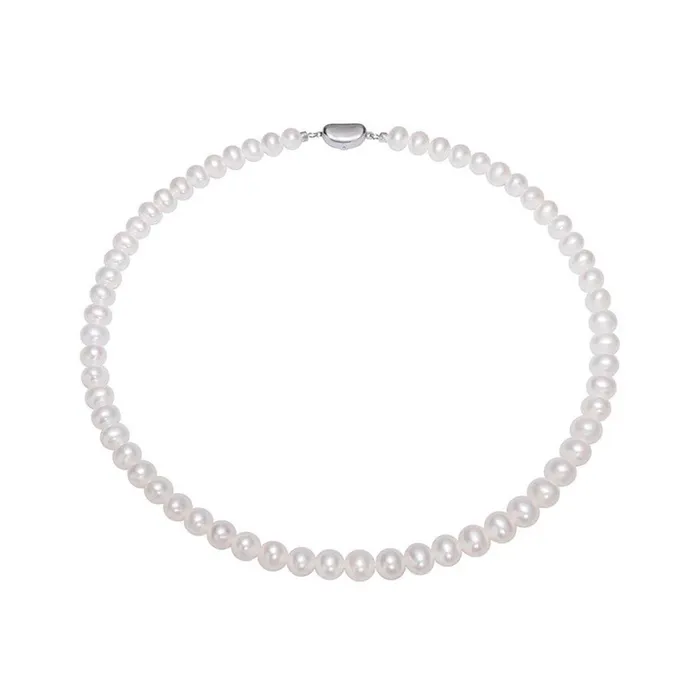 White Freshwater Pearl Necklace WN00485 Pearly Lustre Necklaces