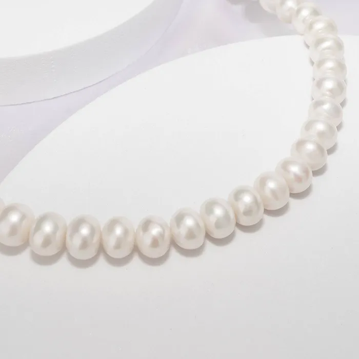 White Freshwater Pearl Necklace WN00485 Pearly Lustre Necklaces