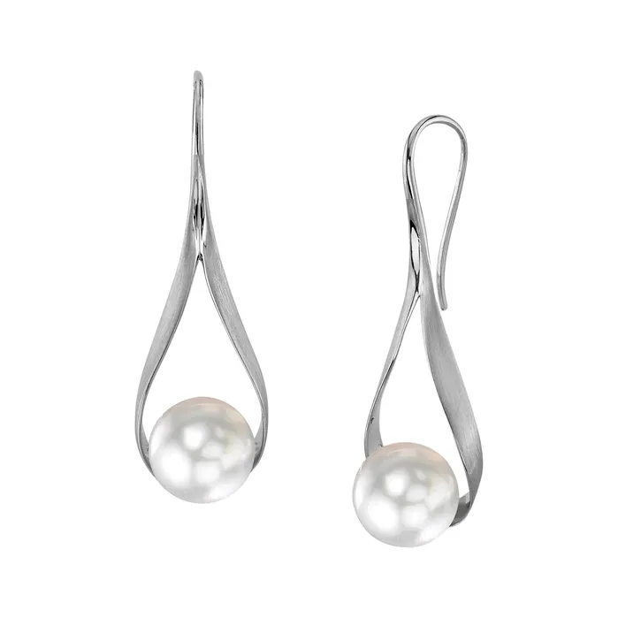 White South Sea Pearl Ceres Dangle Earrings spt Earrings