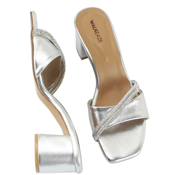 Women Formal Block Heel 74356S Walkeaze Necklaces